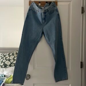 Frank and Oak Stevie jeans tapered fit high rise size 30